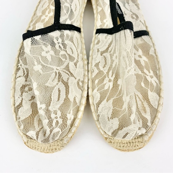 Soludos Lace Floral Sheer Slip On Espadrilles Sandals 38 - Picture 4 of 8